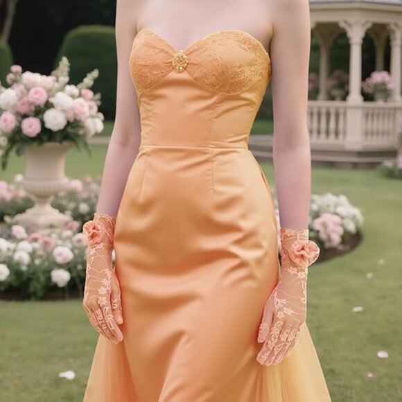 Floral Opera Gloves - Picture 5 of 6